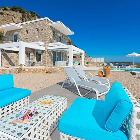 ヴィラ In Rhodes With Infinity Pool & Bbq *