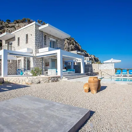 In Rhodes With Infinity Pool & Bbq Villa Kalithies