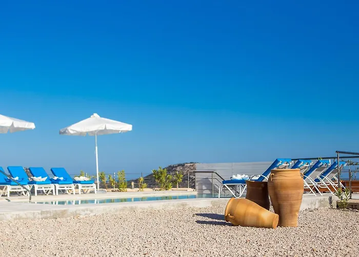 In Rhodes With Infinity Pool & Bbq 빌라